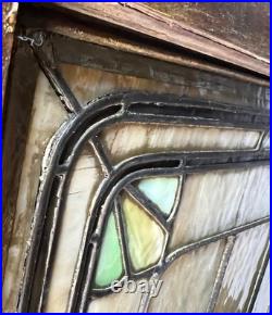 Beautiful Antique Chicago Stained Leaded Glass Window Beautiful Antique Chicago Stained Leaded Glass Window