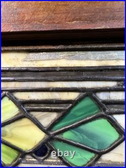 Beautiful Antique Chicago Stained Leaded Glass Window Beautiful Antique Chicago Stained Leaded Glass Window