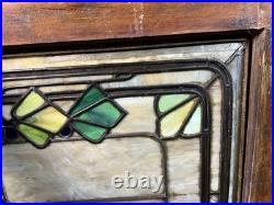 Beautiful Antique Chicago Stained Leaded Glass Window Beautiful Antique Chicago Stained Leaded Glass Window