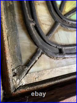 Beautiful Antique Chicago Stained Leaded Glass Window Beautiful Antique Chicago Stained Leaded Glass Window