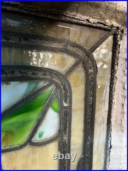 Beautiful Antique Chicago Stained Leaded Glass Window Beautiful Antique Chicago Stained Leaded Glass Window