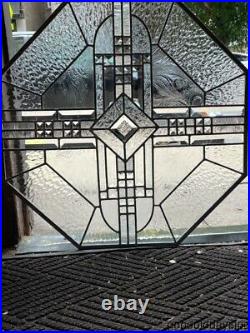 Beautiful Beveled Leaded Glass Octagon Window 24