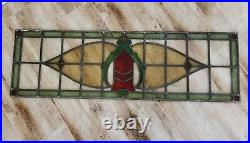 Beautiful Stained Glass Window Pane (circa 1900s roughly 45 by 12)