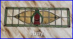 Beautiful Stained Glass Window Pane (circa 1900s roughly 45 by 12)