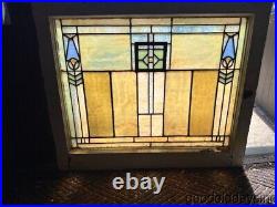 Beautiful Stained Leaded Glass Window 30 x 25