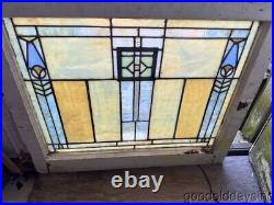 Beautiful Stained Leaded Glass Window 30 x 25