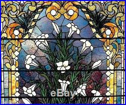 Bonham's Authenticated This Floral Stained Glass Window