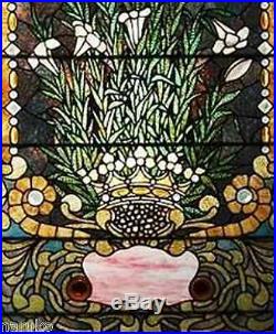 Bonham's Authenticated This Floral Stained Glass Window