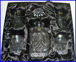 Caledonian 5 Piece Cut Lead Free Crystal Whisky Set In Presentation Box