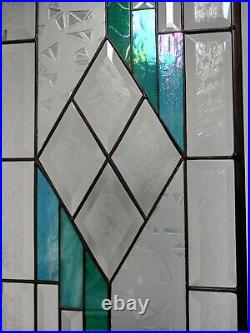 Centerd Stained Glass Panel, Window Hanging? 20 3/8 x 10 3/8 HMD-US