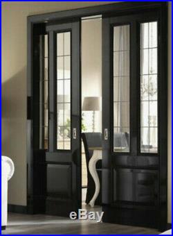 Classic interior Pocket, Doors with 12 Panel lead glass plc12