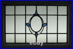 Classy Abstract Old English Leaded Stained Glass Window Transom 30.75 X 20.5