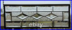 Clear Beveled Stained Glass Panel, Window HMD-US-? 20 3/4 x 7 3/4