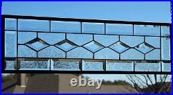Clear Beveled Stained Glass Panel, Window HMD-US-? 28 5/8 X 8 5/8