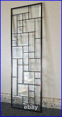 Clear Bevels-Transom- Stained Glass Window Panel-32 1/2x 10 1/2HMD-US