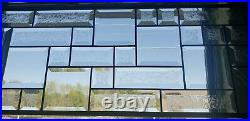 Clear Bevels-Transom- Stained Glass Window Panel-32 1/2x 10 1/2HMD-US