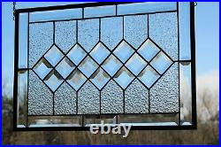 Clear Focus Stained Glass Window Panel-HMD- 21 5/8x14 5/8
