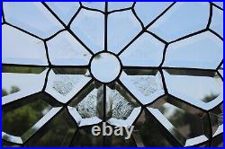 Clear beveled Stained Glass Mandella 22 HMD-US