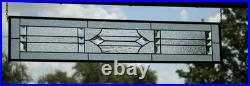 Clear, beveled stained glass window hanging sidelight, transom, obscure texture