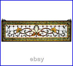 Collectible, Fairytale Transom Stained & Leaded Glass Window, Victorian Flair