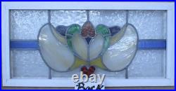 Colorful Abstract Old English Leaded Stained Glass Window Transom 31.5 X 15.5 Colorful Abstract Old English Leaded Stained Glass Window Transom 31.5 X 15.5