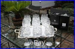 Crystal, Heritage Irish Oversized Cathedral Wine Goblets Leaded 10 Available