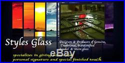 Custom Leaded Glass kitchen door inserts for New & existing cabinets
