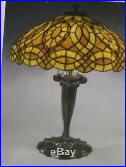 Duffner & Kimberly Leaded glass lamp Handel Tiffany Wilkinson arts crafts era