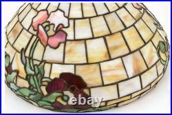 Duffner & Kimberly Poppy Leaded Stained Glass Lamp ca 1910
