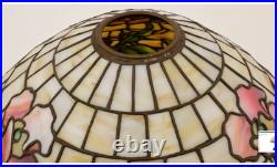 Duffner & Kimberly Poppy Leaded Stained Glass Lamp ca 1910