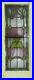 EDWARDIAN_ENGLISH_LEADED_STAINED_GLASS_WINDOW_Tall_Pretty_Floral_14_5_x_35_01_xvq