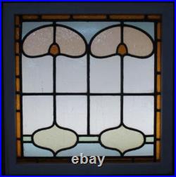 EDWARDIAN OLD ENGLISH LEADED STAINED GLASS WINDOW ABSTRACT 22 3/4 x 23 1/4 EDWARDIAN OLD ENGLISH LEADED STAINED GLASS WINDOW ABSTRACT 22 3/4 x 23 1/4