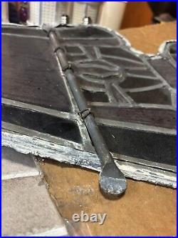 Early Antique Period Gothic Stained Glass Window Fragment Spectacular Early Antique Period Gothic Stained Glass Window Fragment Spectacular