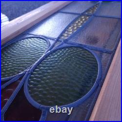 Estate Find LARGE OLD ENGLISH LEADED STAINED GLASS WINDOW 11 X 42 1/2 Estate Find LARGE OLD ENGLISH LEADED STAINED GLASS WINDOW 11 X 42 1/2