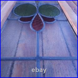Estate Find LARGE OLD ENGLISH LEADED STAINED GLASS WINDOW 11 X 42 1/2 Estate Find LARGE OLD ENGLISH LEADED STAINED GLASS WINDOW 11 X 42 1/2