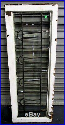 Fine Antique All Beveled Leaded Glass Transom Window Estate # 580 Priced Reduced
