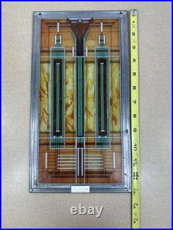 Frank Lloyd Wright Oak Park Skylight Stained Glass Panel Lead Frame Art Deco Frank Lloyd Wright Oak Park Skylight Stained Glass Panel Lead Frame Art Deco
