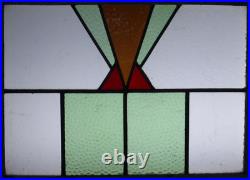Geometrical Midsize Old English Leaded Stained Glass Window 24 X 18.75 Geometrical Midsize Old English Leaded Stained Glass Window 24 X 18.75
