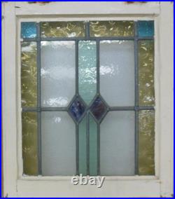 Geometrical Old English Leaded Stained Glass Window 19 X 21.75 Geometrical Old English Leaded Stained Glass Window 19 X 21.75