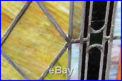 HUGE Antique Stained Glass Window With Wood Frame #2 Architectural Church