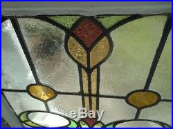 H-30-258 Lovely Victorian Era Leaded Stained Glass Window F/England 23 X 21