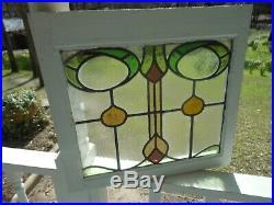 H-30-258 Lovely Victorian Era Leaded Stained Glass Window F/England 23 X 21