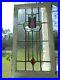 H_31_536_Lovely_Older_English_Tulip_Leaded_Stain_Glass_Window_31_3_8_X_16_5_8_01_ywl