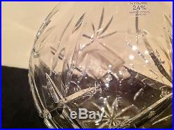 Hand Cut 24% Leaded Crystal Glass Bowl Vase Caprice and Lismore Made In Poland