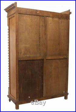 Henri II Style Leaded Bullseye Glass Bookcase, 19th Century (1800s)