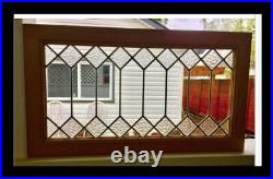 Heritage Leaded glass window. Handcrafed in Clear & obscure glass