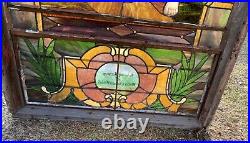 Incredible Large Victorian Leaded Stained Glass Window, Attr. Tiffany Or Lamb