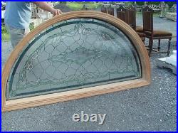 Jeweled Leaded Stained Glass Transom Window Rep046434