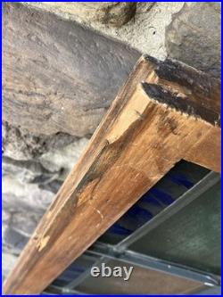 LARGE ANTIQUE FIRED STAINED GLASS MEMORIAL WINDOW, no cracks, 1910 PHILADELPHIA