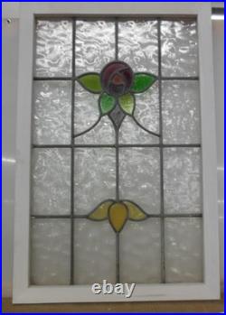 Large Old English Leaded Stained Glass Window